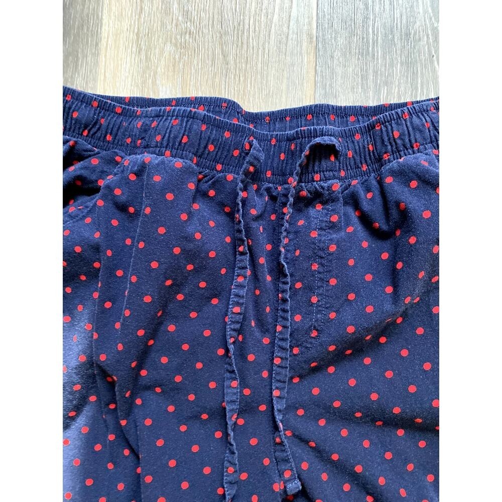 Polka Dot Cotton Blue Bloomers Capris Pants Large Twee 90s Feminine Groovy Funky - Picture 2 of 5